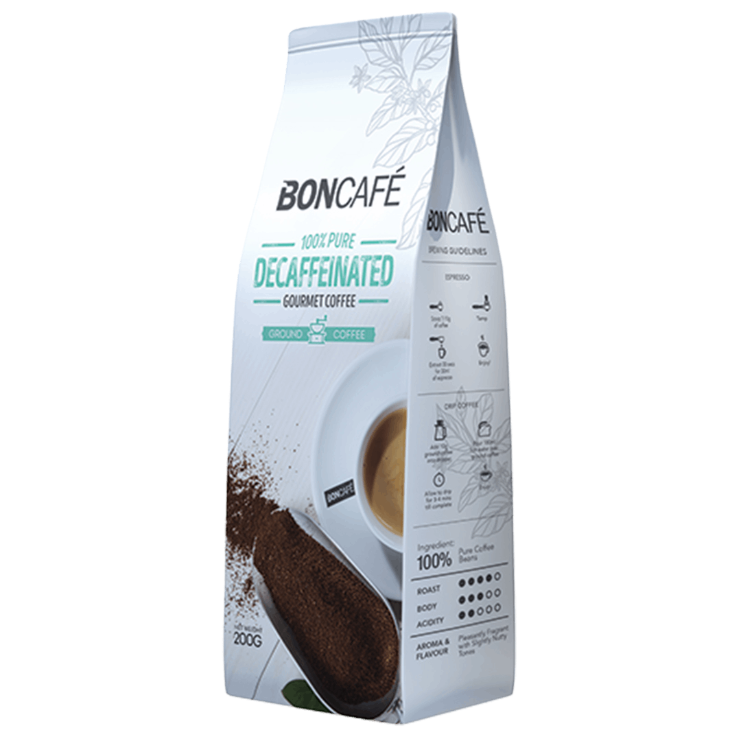 BONCAFE Gourmet Decaffeinated Coffee Ground 200g
