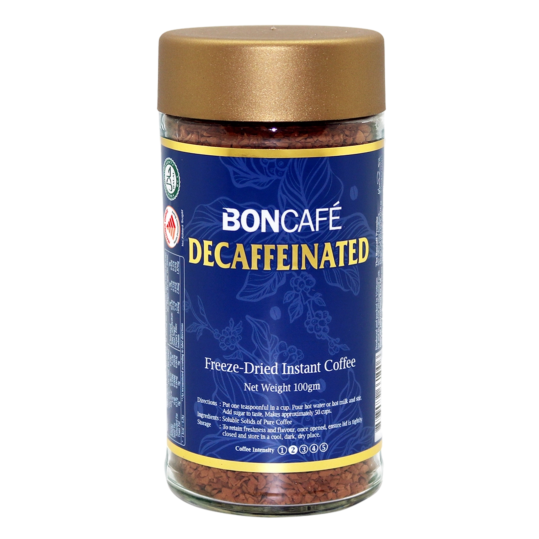 BONCAFE Decaffeinated Freeze-Dried Instant Gourmet Coffee